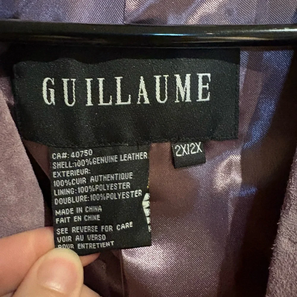 Lavender Suede Fringe Collar Jacket - Picture 3 of 13